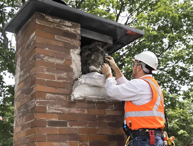 Humane removal of debris and animals by Norwalk Chimney Sweep in Norwalk, CT