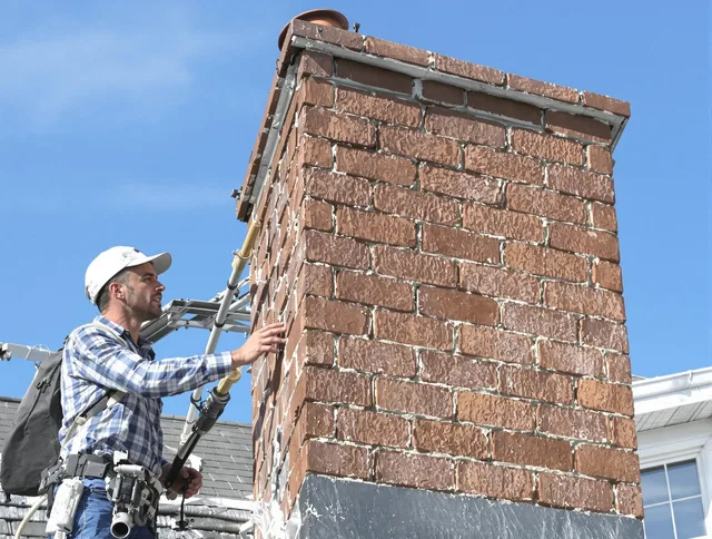 Brickwork for a chimney rebuild by Norwalk Chimney Sweep in Norwalk, CT