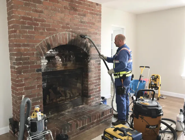 Norwalk Chimney Sweep expert performing detailed chimney sweep in Norwalk, CT
