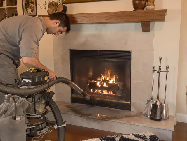 Routine fireplace upkeep by Norwalk Chimney Sweep in Norwalk, CT