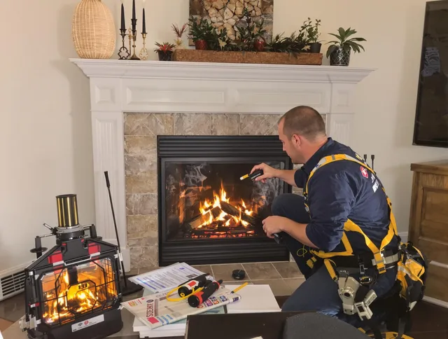 Safety-focused fireplace inspection by Norwalk Chimney Sweep in Norwalk, CT